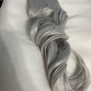 Grey/Silver Medium Length Hair Extension